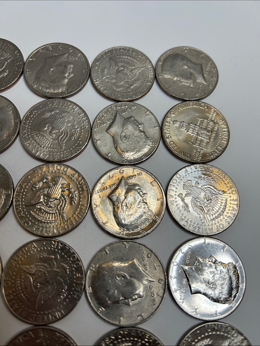 Large Estate Sale Kennedy Half Dollars Coin Lot Face Value $35 Coin Collection - Picture 7 of 7